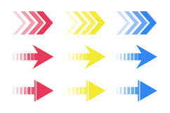 Directional arrows are red, yellow, and blue Product Image 1