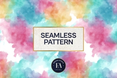 Watercolor Wash Digital Paper | Seamless Rainbow Texture Product Image 3