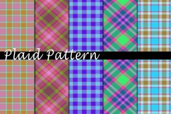 Plaid Pattern Digital Paper Bundle Product Image 1
