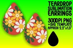 Cute Teardrop Design for Sublimation , Flowers Product Image 1