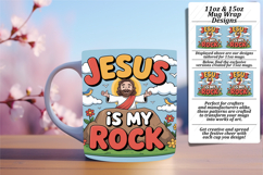 SLEEK PNG Mug Wrap Design 11oz , Religious Product Image 1