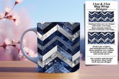 Shiny Glitter Stripe Pattern 11oz/15oz Mug Wrap for Product Image 1