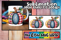 Bright dreams 11oz 15oz sublimation wrap, Pumpkin Watercolor Product Image 1