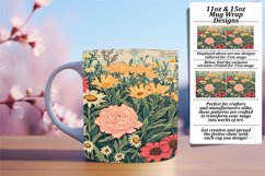 Vintage Springtime Charm Mug Sublimation Design 11oz Product Image 1