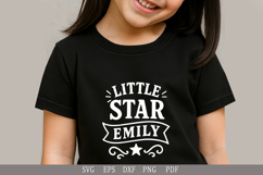 Little Star Emily SVG Personalized Name Design for Gifts Product Image 1