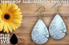 Timeless teardrop EARRINGS Design PNG, Leopard Prints Product Image 1