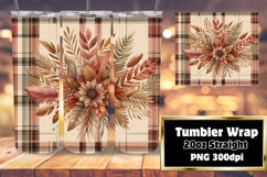 Stylish 20oz Wrap for Personalized Gifts , Autumn Flower Product Image 1