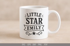 Little Star Emily SVG Personalized Name Design for Gifts Product Image 3