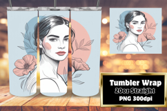 LUSH 20oz Tumbler Artwork for DIY , Beauty Woman Product Image 1