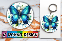 Bright Circle Ornaments Design, Butterfly Product Image 1