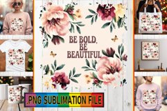 RADIANT TSHIRT Art PNG, Flower Quote Product Image 1