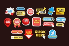 Click It 3D Buttons Bundle Product Image 2