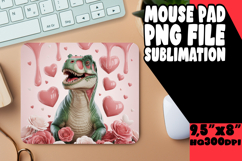 Sweet Mouse Pad Sublimation Ideas, Cute Dino Product Image 1