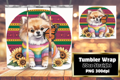 ELEGANT 20oz Tumbler Graphic for Custom Gifts , Cute Dog Product Image 1