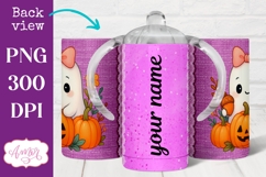 Cute Halloween sippy cup PNG, Cute ghost kids tumbler wrap Product Image 2