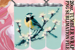 Unique adventures 20oz tumbler wrap, Birds Product Image 1