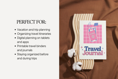 Travel Journal Pages Printable &amp; Digital Use PDF Product Image 5