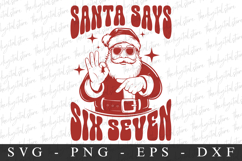 Christmas Santa Says Svg | Christmas svg | Svg cut file Product Image 1