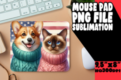 Blissful Mouse Pad Designs PNG, Dog and cat Product Image 1