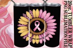 PRESENT OF SERENITY 20oz TUMBLER WRAP, Breast Cancer Product Image 1