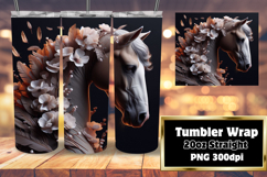 BEAUTIFUL 20oz Tumbler Design for Gifts , Horse Product Image 1