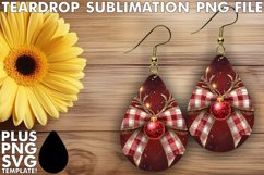 VIBRANT Teardrop Earrings Ideas, Christmas Bow Product Image 1