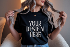 Black Gildan 18000 Sweatshirt Mockup,G18000 Crewneck Sweatsh Product Image 1