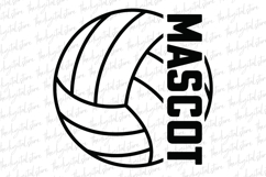 Mascot Volleyball SVG | SVG Cut files | Cricut Product Image 1