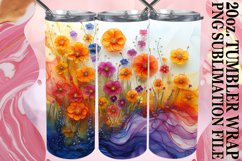 Joyful Floral Tumbler Sublimation for Spring Product Image 1