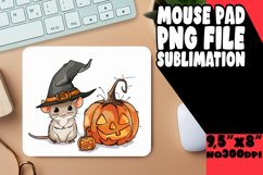 Spooky Pumpkin Animal Mouse Pad PNG Product Image 1