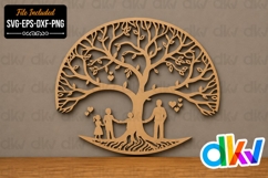 Father's Day Family Tree SVG Laser Cut File Product Image 1