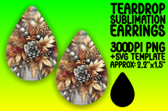 Dynamic Teardrop Design for Crafts , Autumn Flower Product Image 1