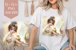 Spring Chick T-Shirt Sublimation Design Product Image 1