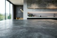 Modern kitchen countertop with blurred background Product Image 1