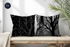 Creepy Forest Tree Branches Seamless Digital Paper Product Image 2