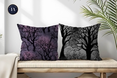 Creepy Forest Tree Branches Seamless Digital Paper Product Image 2