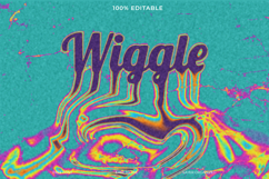 Wiggle Text Effect PSD Psychedelic Template Product Image 1
