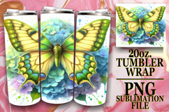 LUMINOUS ADVENTURES 20oz TUMBLER WRAP, Butterfly Product Image 1