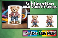 Vibrant souls sublimation print wrap, Teddy Bear Product Image 1