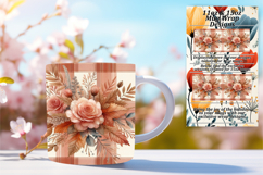 EYE-CATCHING 11oz Mug Wrap PNG , Autumn Flower Product Image 1