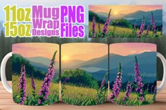 Sublimation Mug Wrap - Springtime Scenic Art Product Image 1