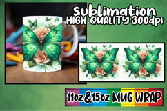 Uplifting days 11oz 15oz sublimation wrap, Butterfly Product Image 1