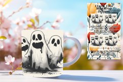Spooky Pumpkin Animal 11oz/15oz Mug Wrap PNG Product Image 1