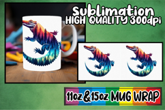 Luminous vibes sublimation mug wrap, Animals Art Product Image 1