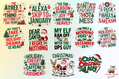 Funny Christmas PNG Sublimation Bundle | 30 Holiday Designs Product Image 2