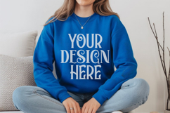 Royal Gildan 18000 Sweatshirt Model Mockups Product Image 1