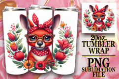 WHIMSICAL ESCAPES 20oz TUMBLER WRAP, Cute Animals Product Image 1