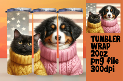 Creative 20oz Tumbler Wrap for Gifts , Dog and cat Product Image 1