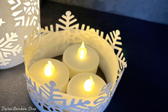 Christmas lantern svg bundle, paper snowflake template Product Image 7