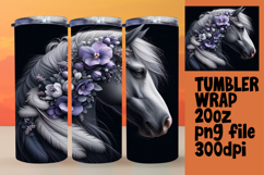 CHIC 20oz Tumbler Template for DIY , Horse Product Image 1